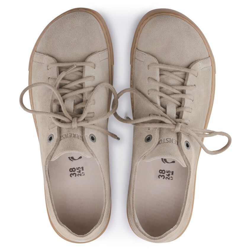 Birkenstock Bend Low Decon Nubuck Leather trainer, Concrete Gray