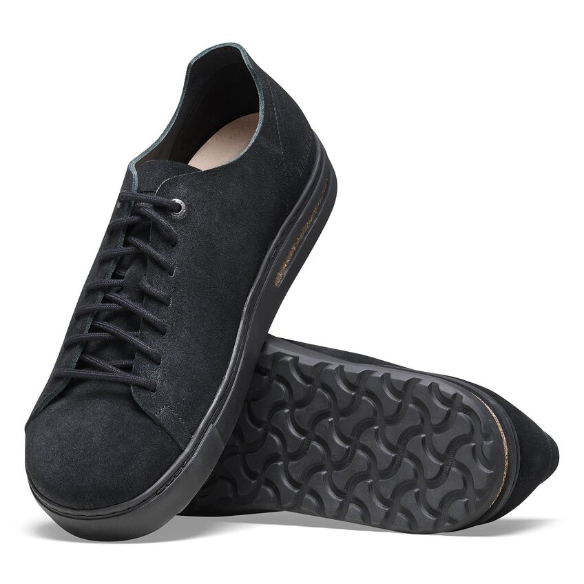 Birkenstock Bend Low Decon Nubuck Leather, Triple Black