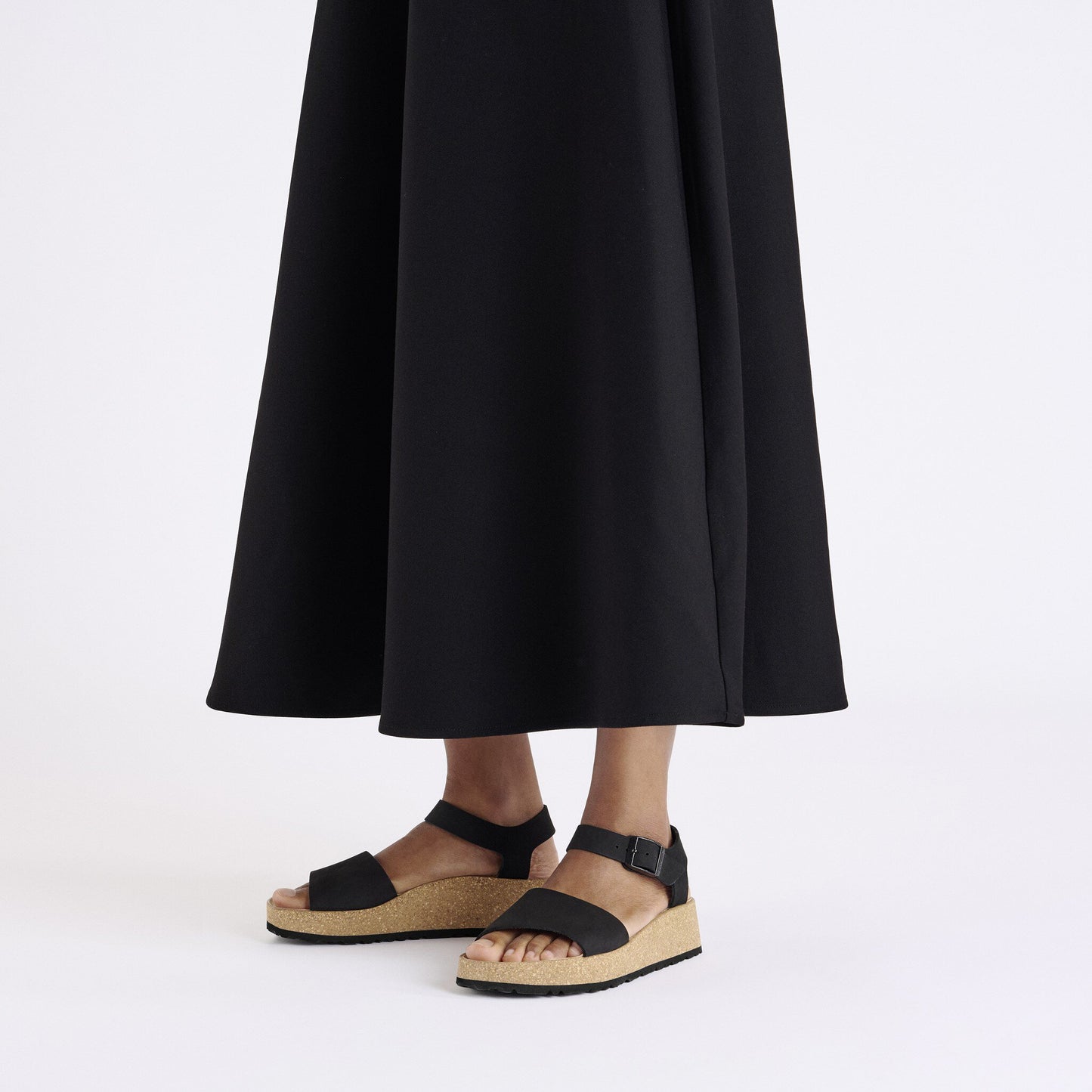 Birkenstock Glenda black nubuck leather sandal