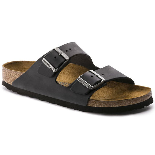 Birkenstock arizona oiled leather black