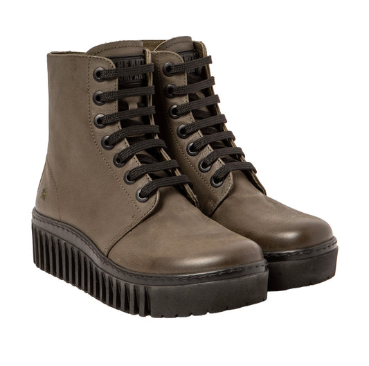 Art 1517 Kaki/Brighton lace up boot