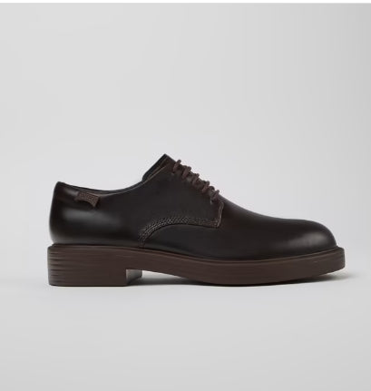 Camper Dean Brown lace up leather shoe K100979