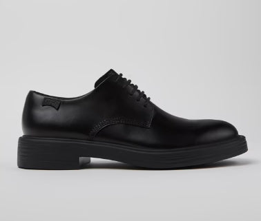 Camper Dean Black leather lace up shoe K100979