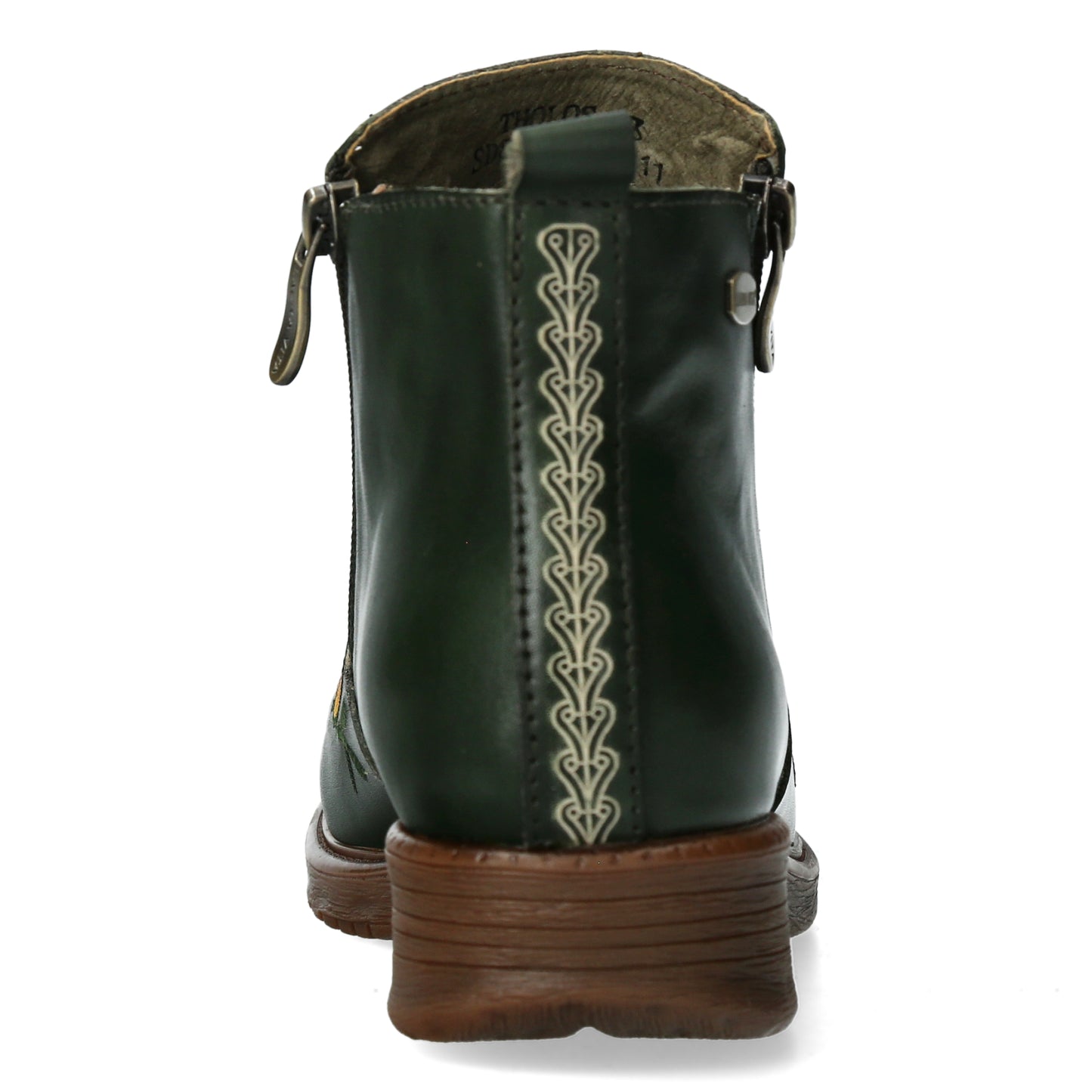 Laura Vita Tholos Kaki zip ankle boot