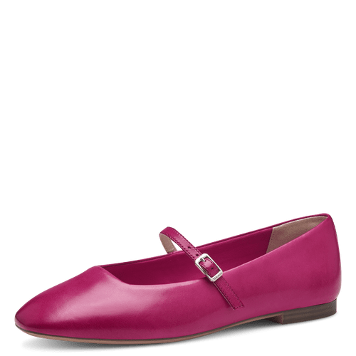 Tamaris 1-22104 fuschia leather mary jane flat