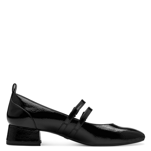 Tamaris 1-22318 Vegan Black slip on ballet shoe