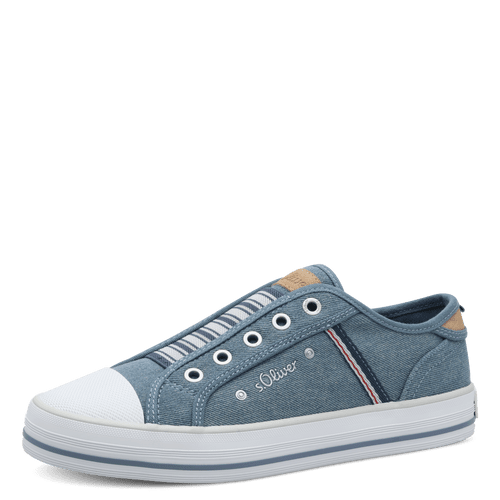 S.Oliver denim slip on trainer