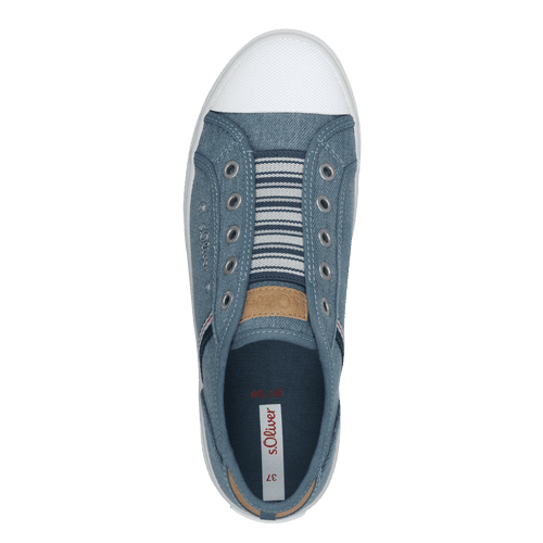 S.Oliver denim slip on trainer