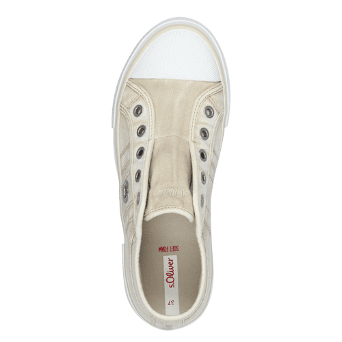 S.Oliver slip on trainer beige