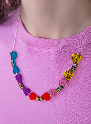Tatty Devine embroidery thread necklace