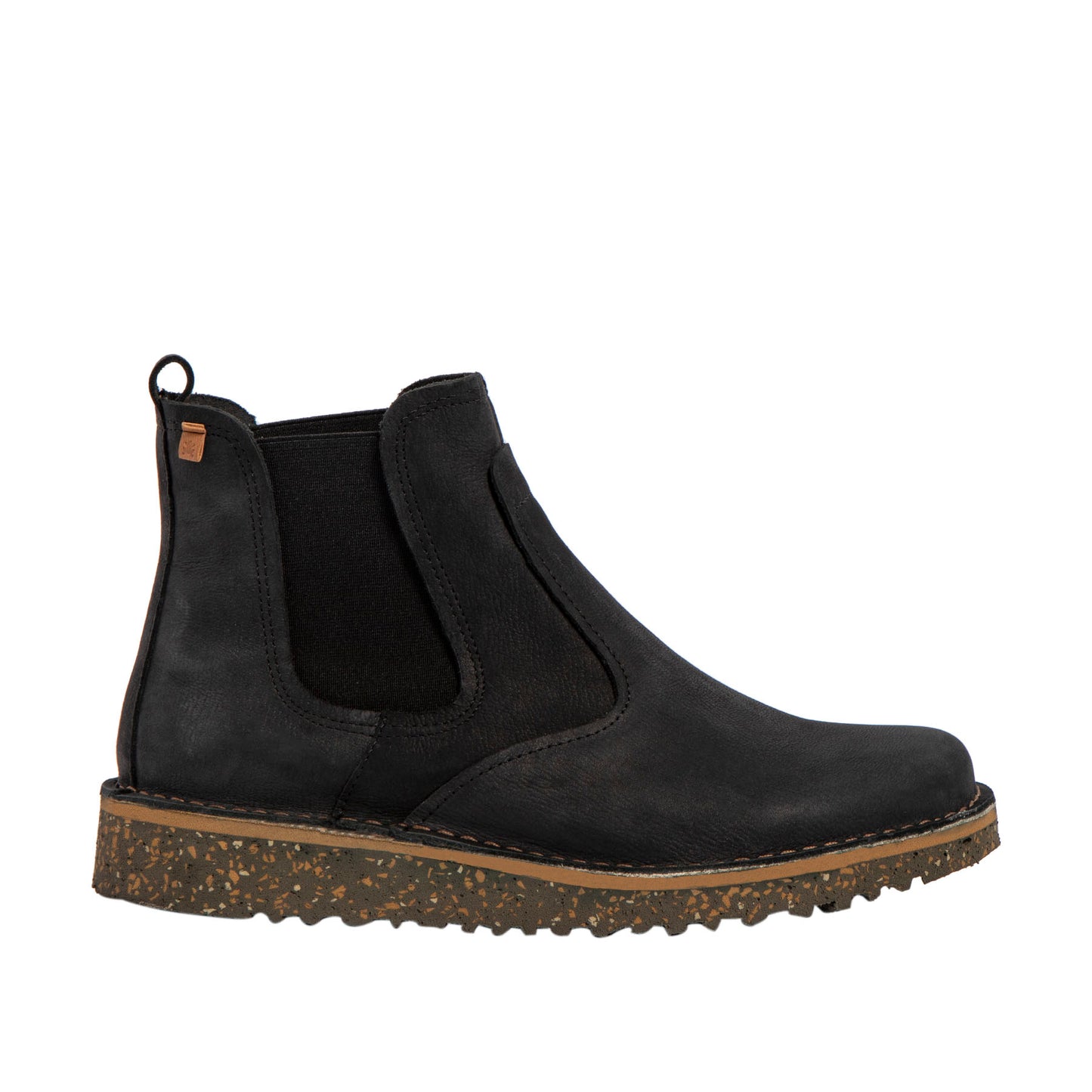 El Naturlista N5632 black pull on ankle boot