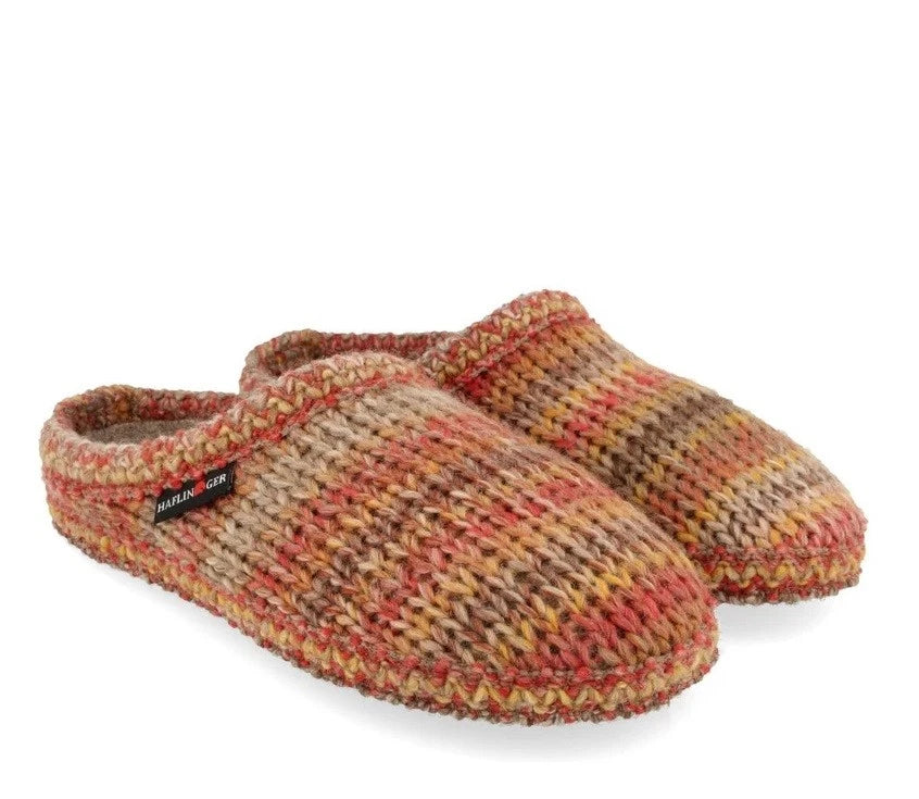 Haflinger Walktoffel Tricote Rost Slippers