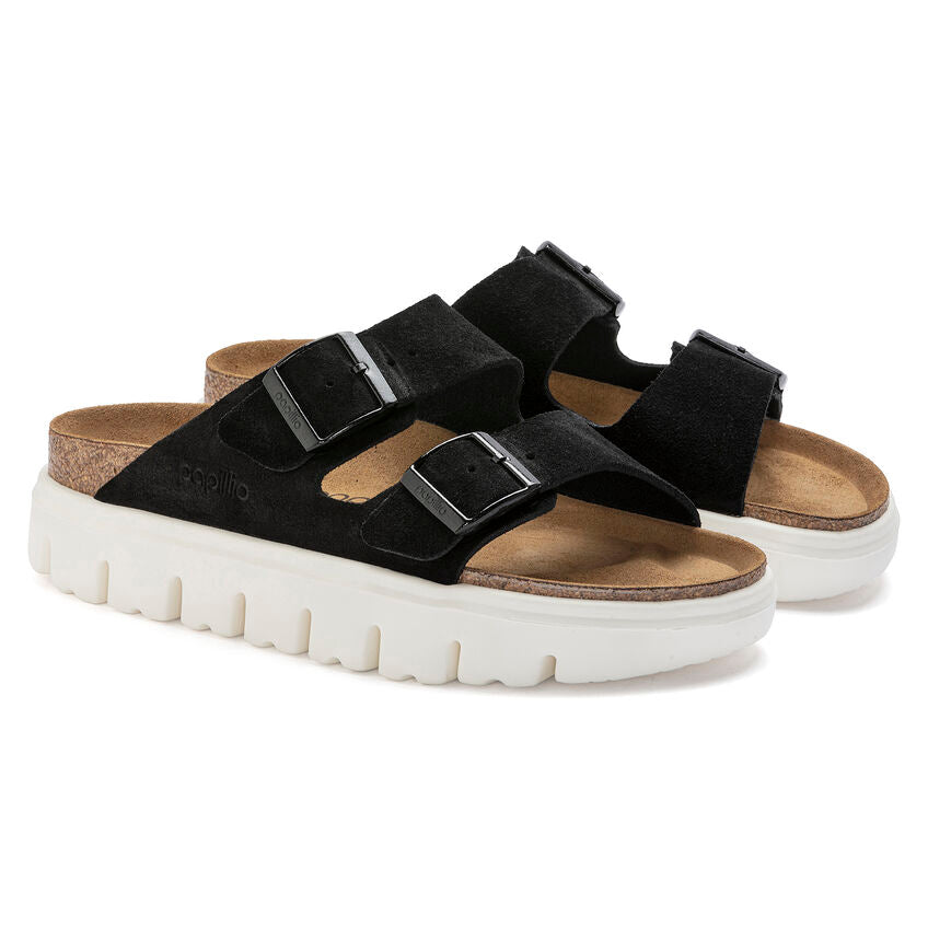 Birkenstock Papillio Arizona Chunky Sandal Black - Imeldas Shoes Norwich