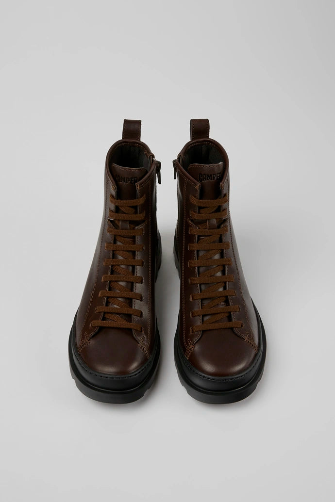 Camper K400325-023 Dark Brown Leather ankle Boots - Imeldas Shoes Norwich