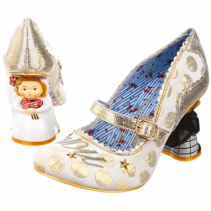 Irregular choice 4236-01a I love you bridal shoes - Imeldas Shoes Norwich