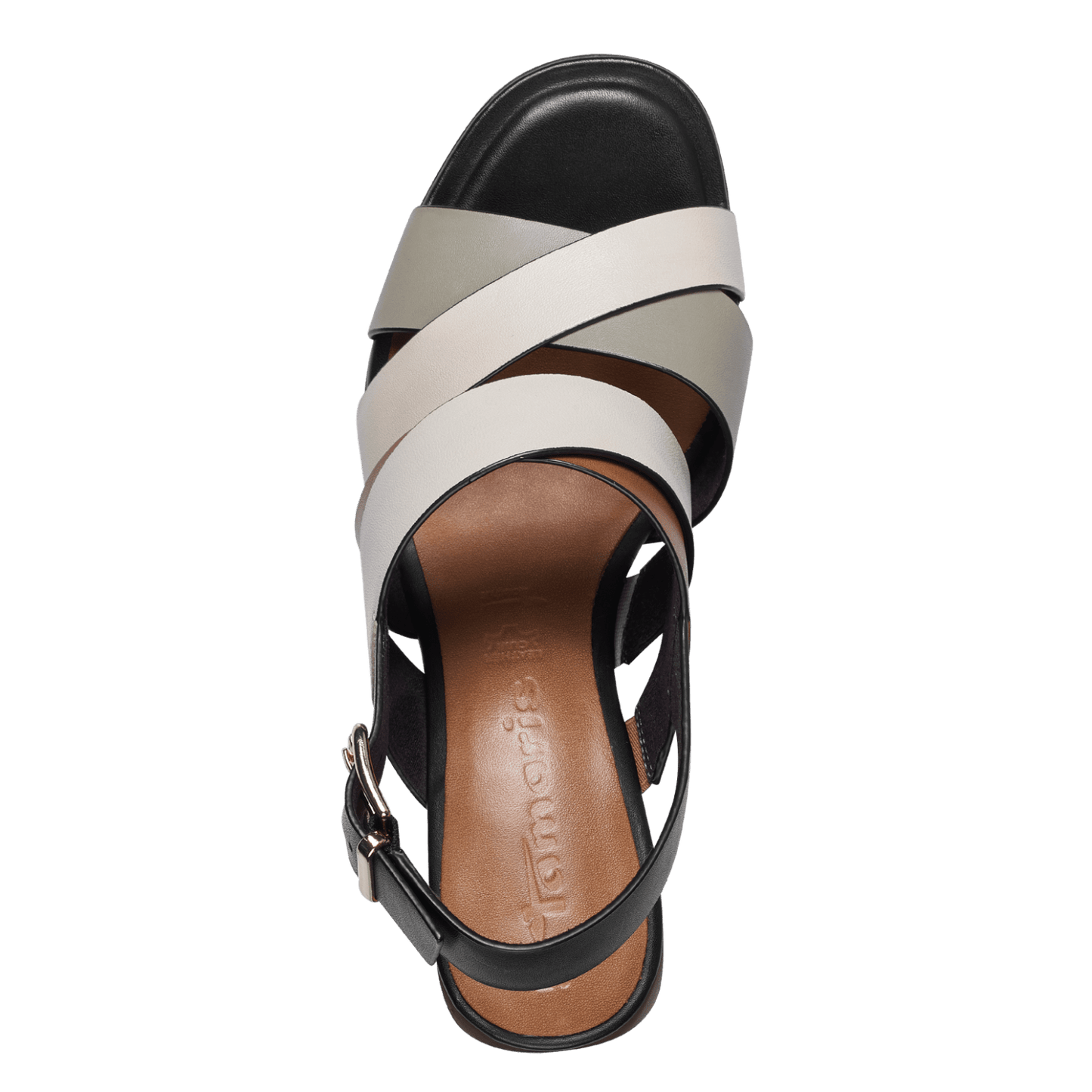 Tamaris 1-28392-20 Ivory comb heeled sandal