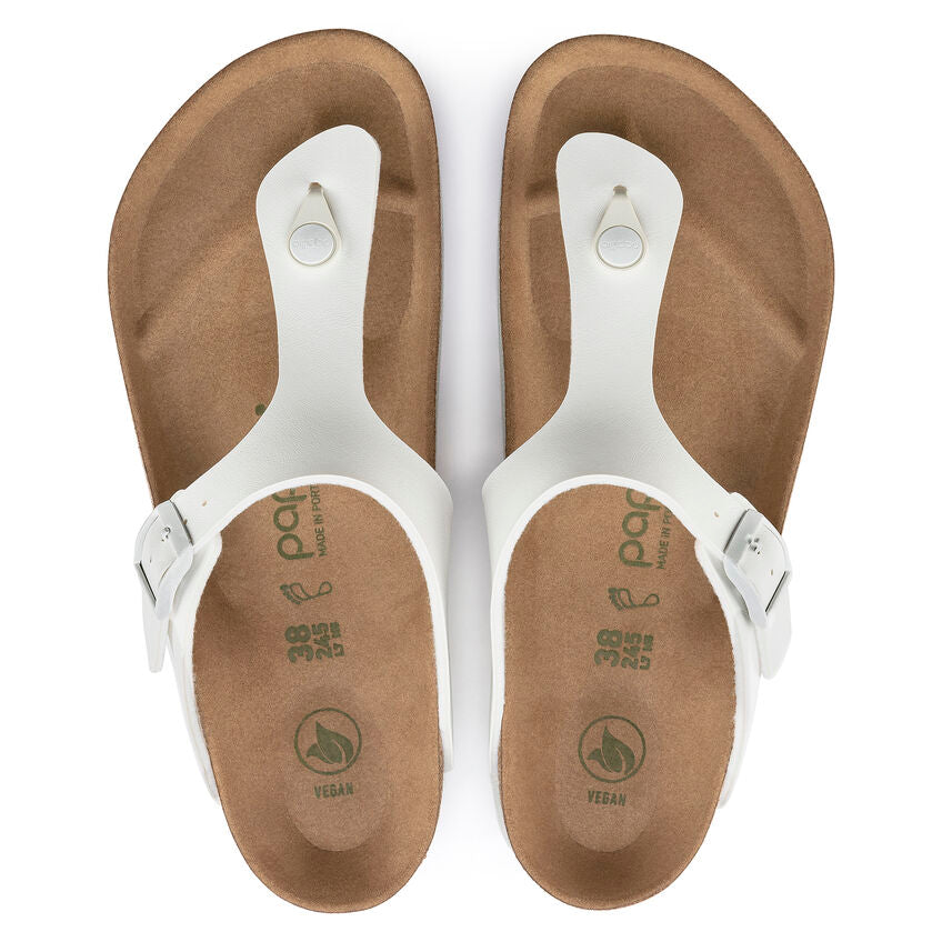 Birkenstock Gizeh platform vegan white