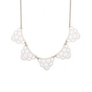 Tatty Devine white collar necklace - Imeldas Shoes Norwich