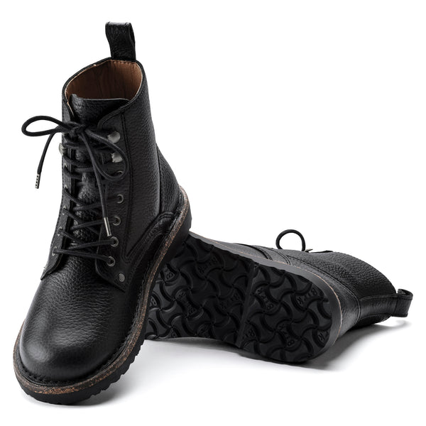 Bryson natural leather Black lace up boot