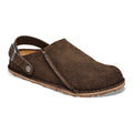 Birkenstock Lutry premium suede expresso clog with strap