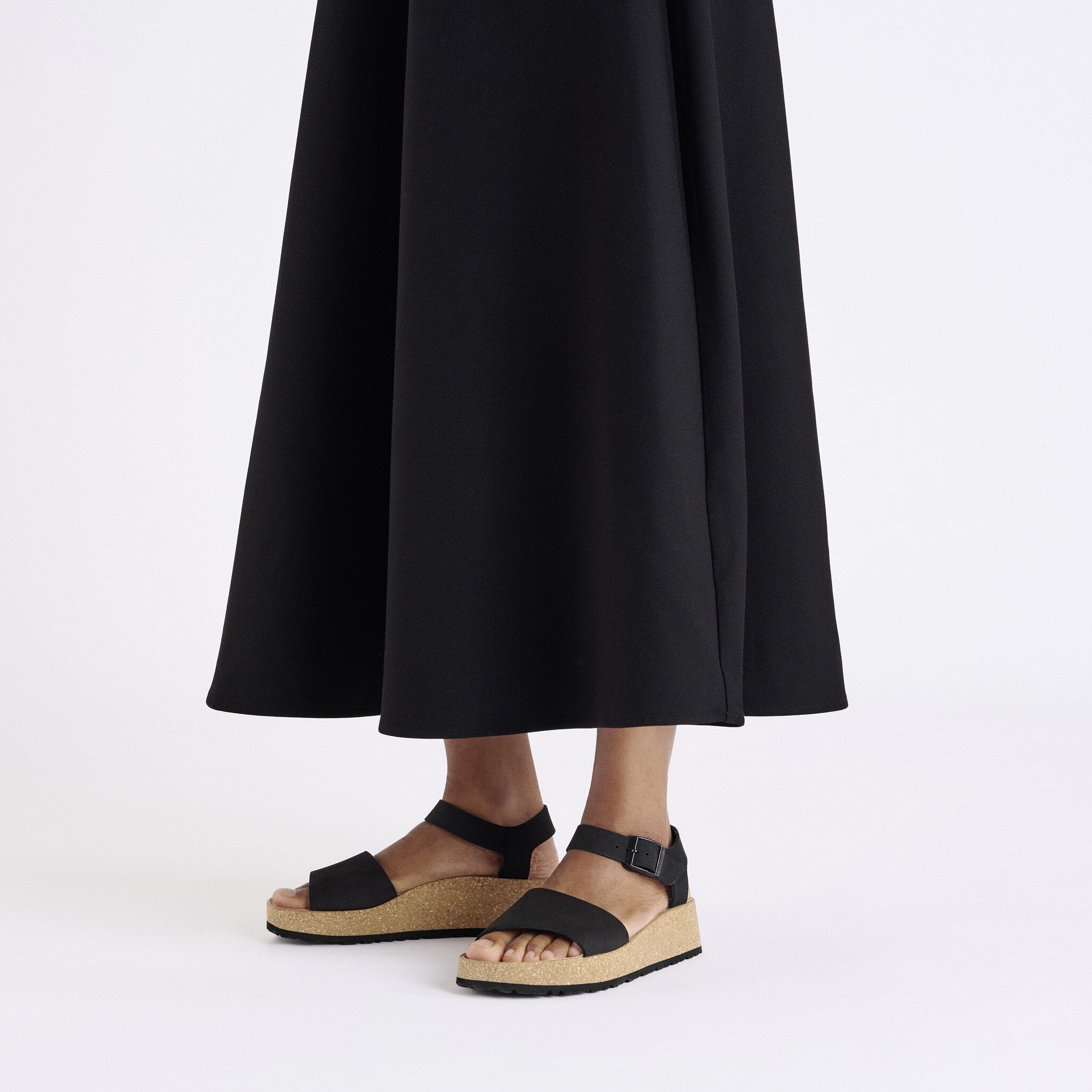 Birkenstock Glenda black nubuck leather sandal
