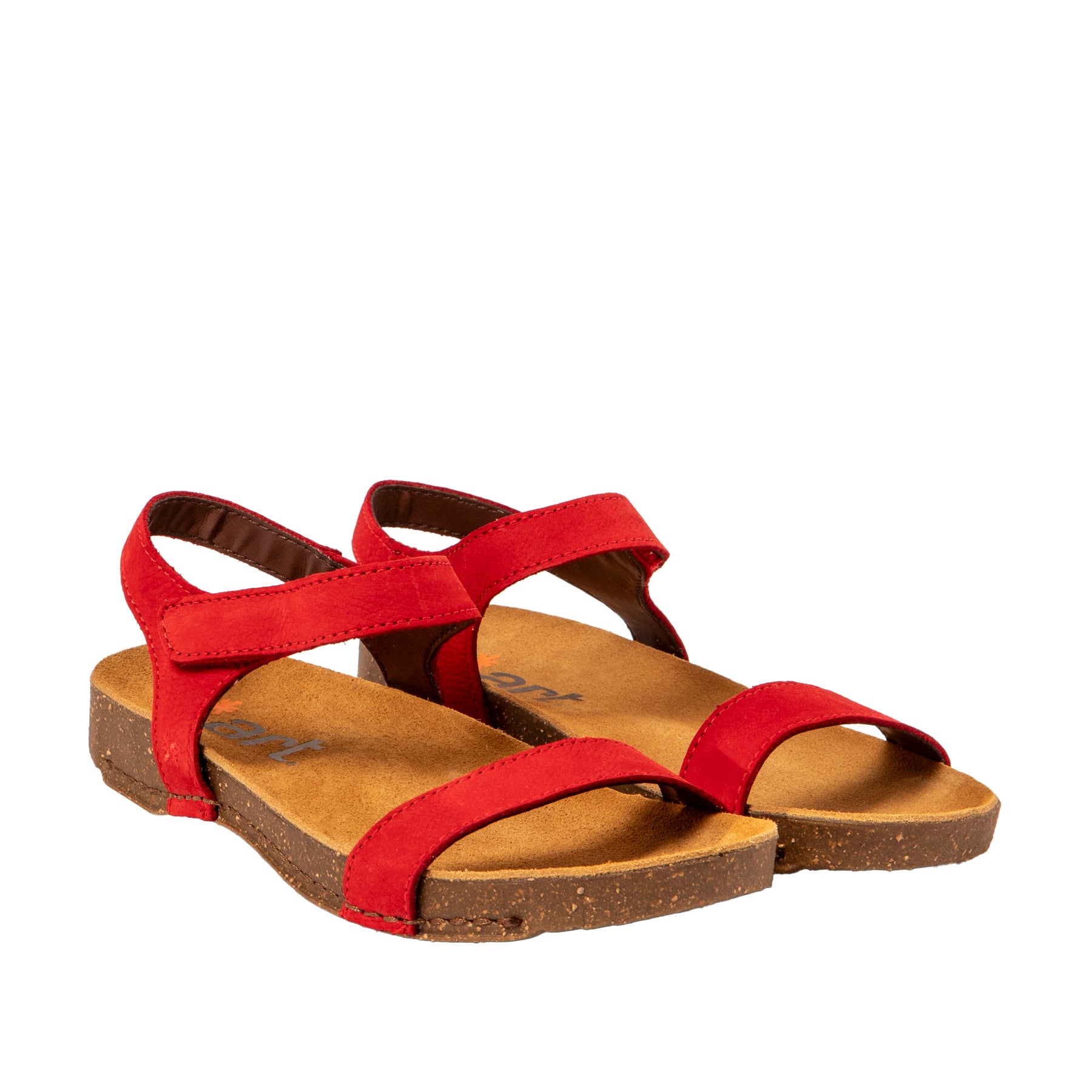 Art 1119 nobuck red sandal