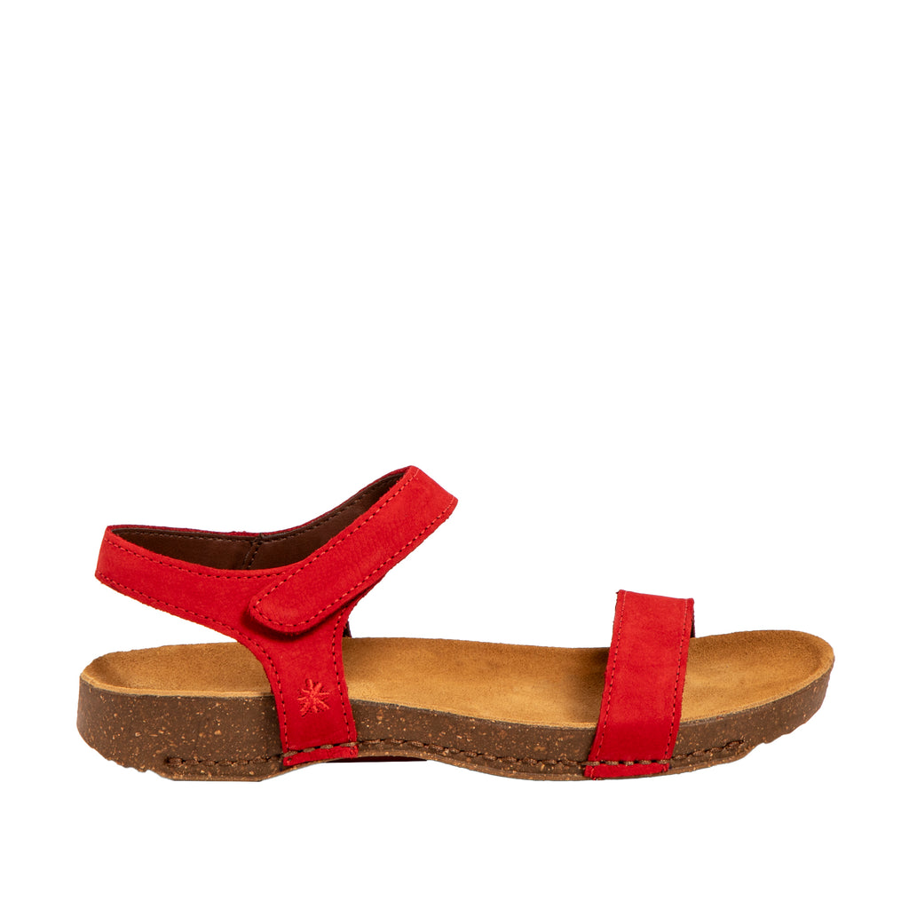 Art 1119 nobuck red sandal