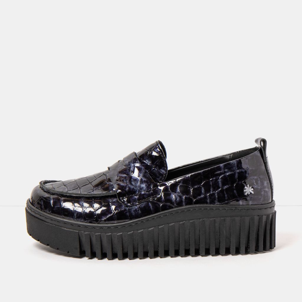 Art 1530s Horasan Croc Grey Loafer