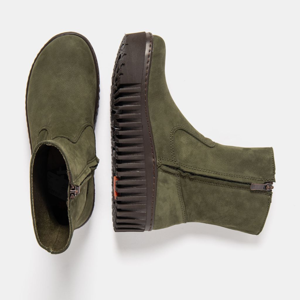 Art 1531 Nobuck Kaki/Brighton ankle boot