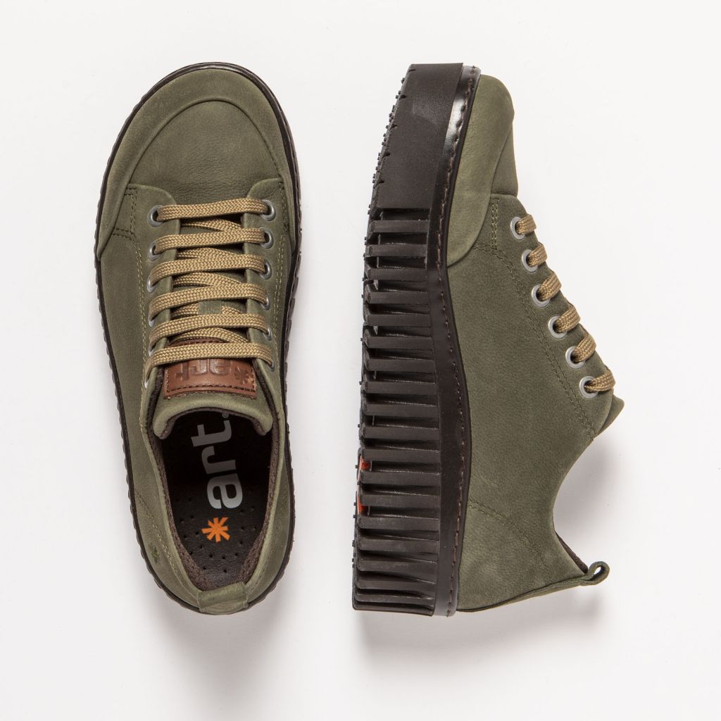 Art 1535 Nobuck Kaki/Brighton Trainer