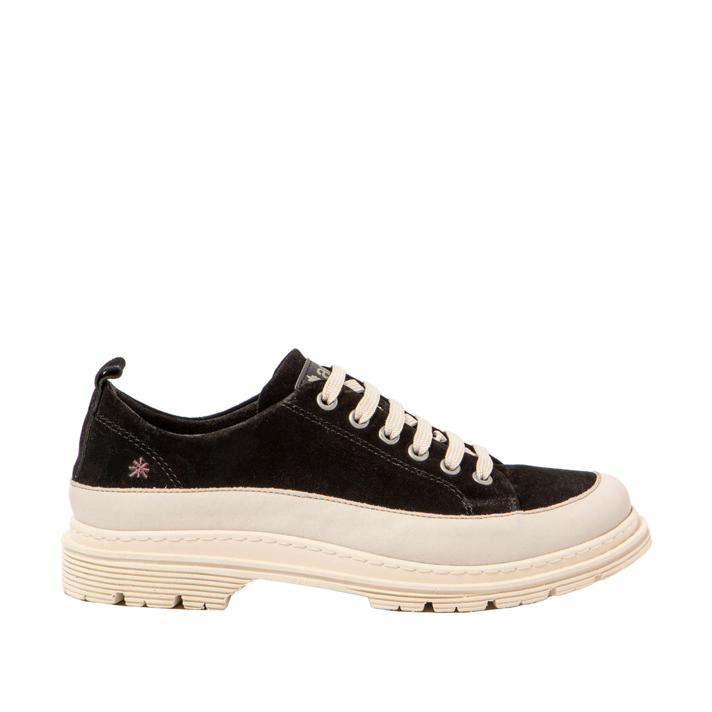 Art 1898s silk suede black lace up