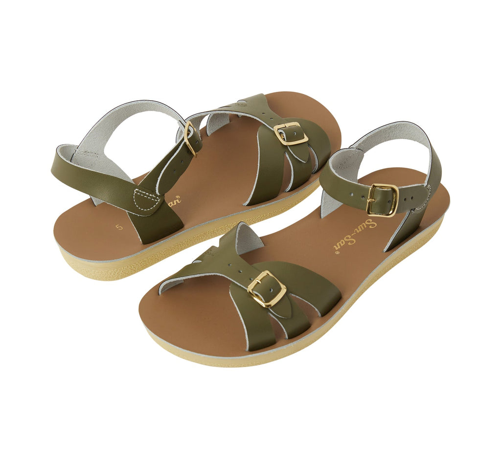 Saltwater Boardwalk Olive sandal