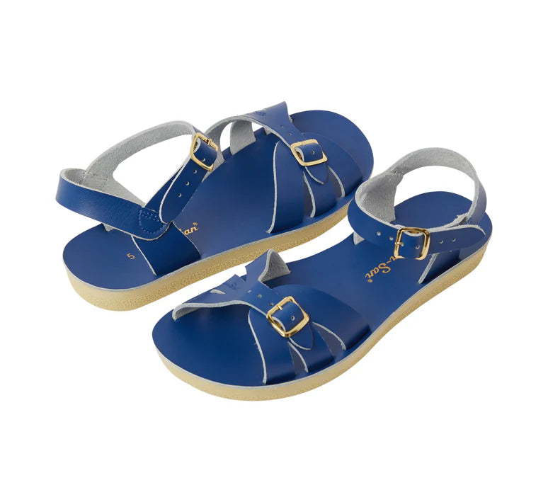 Saltwater boardwalk cobalt blue sandals