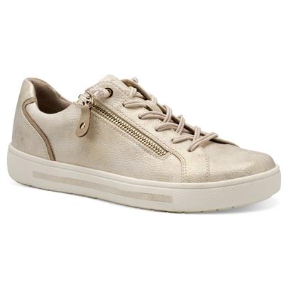 Jana cloudy gold elasticated trainer