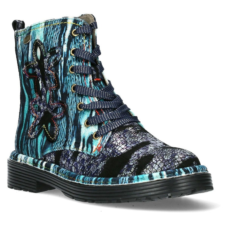 Laura Vita Incaso 04 bleu ankle boot