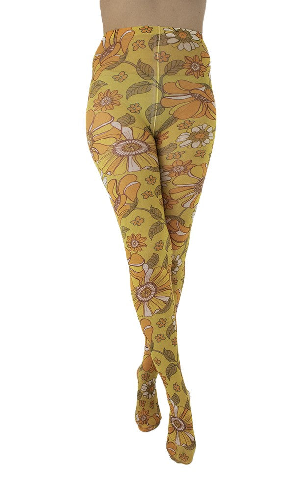 Pamela Mann Throwback Floral printed tights
