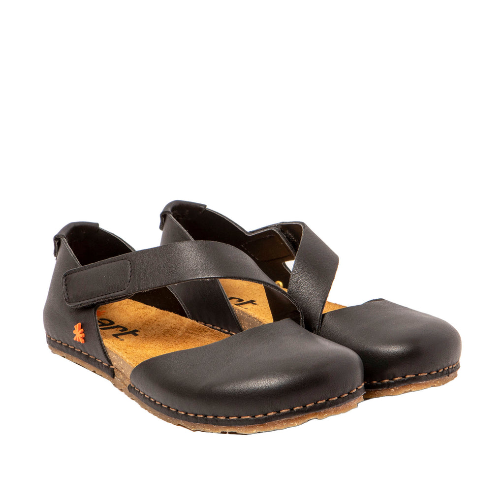 Art 0384 nappa Black sandal