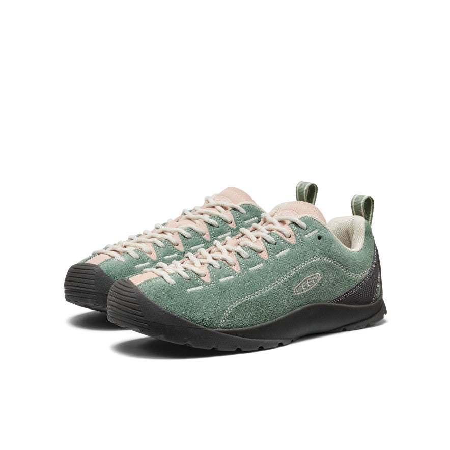 Keen Jasper Lily pad/Cameo Rose suede trainer