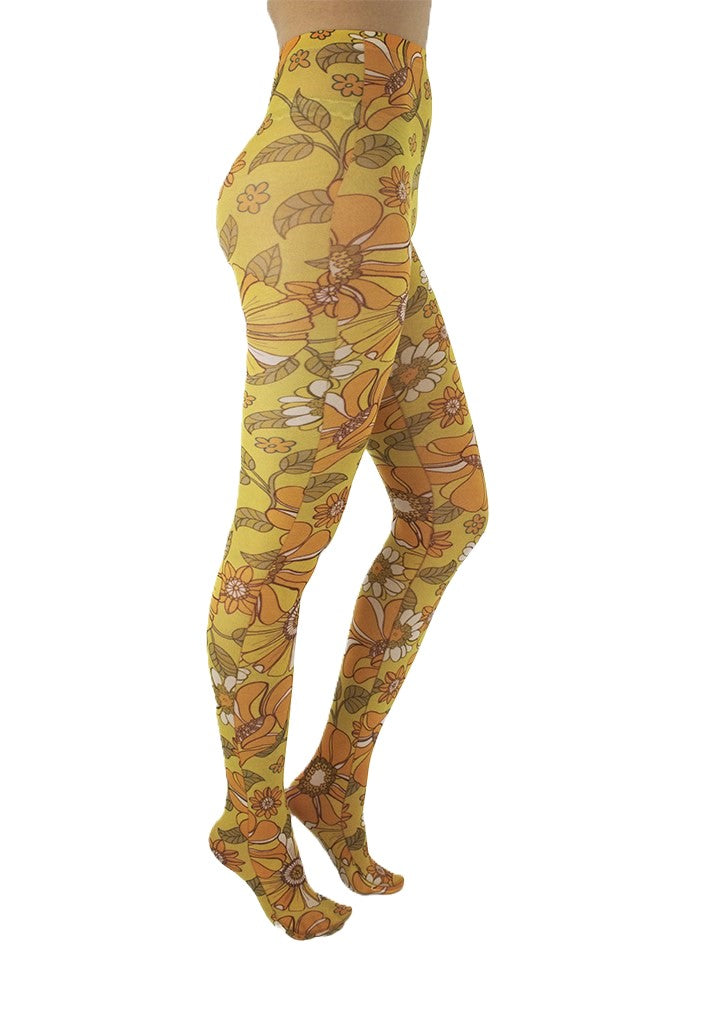 Pamela Mann Throwback Floral printed tights