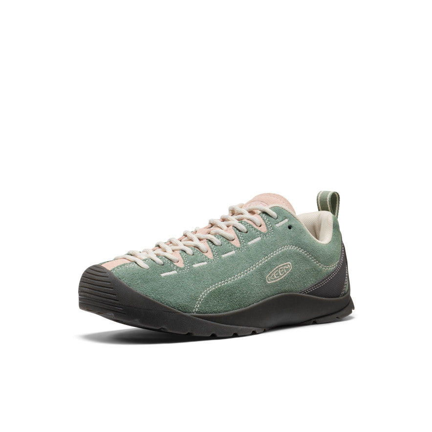Keen Jasper Lily pad/Cameo Rose suede trainer