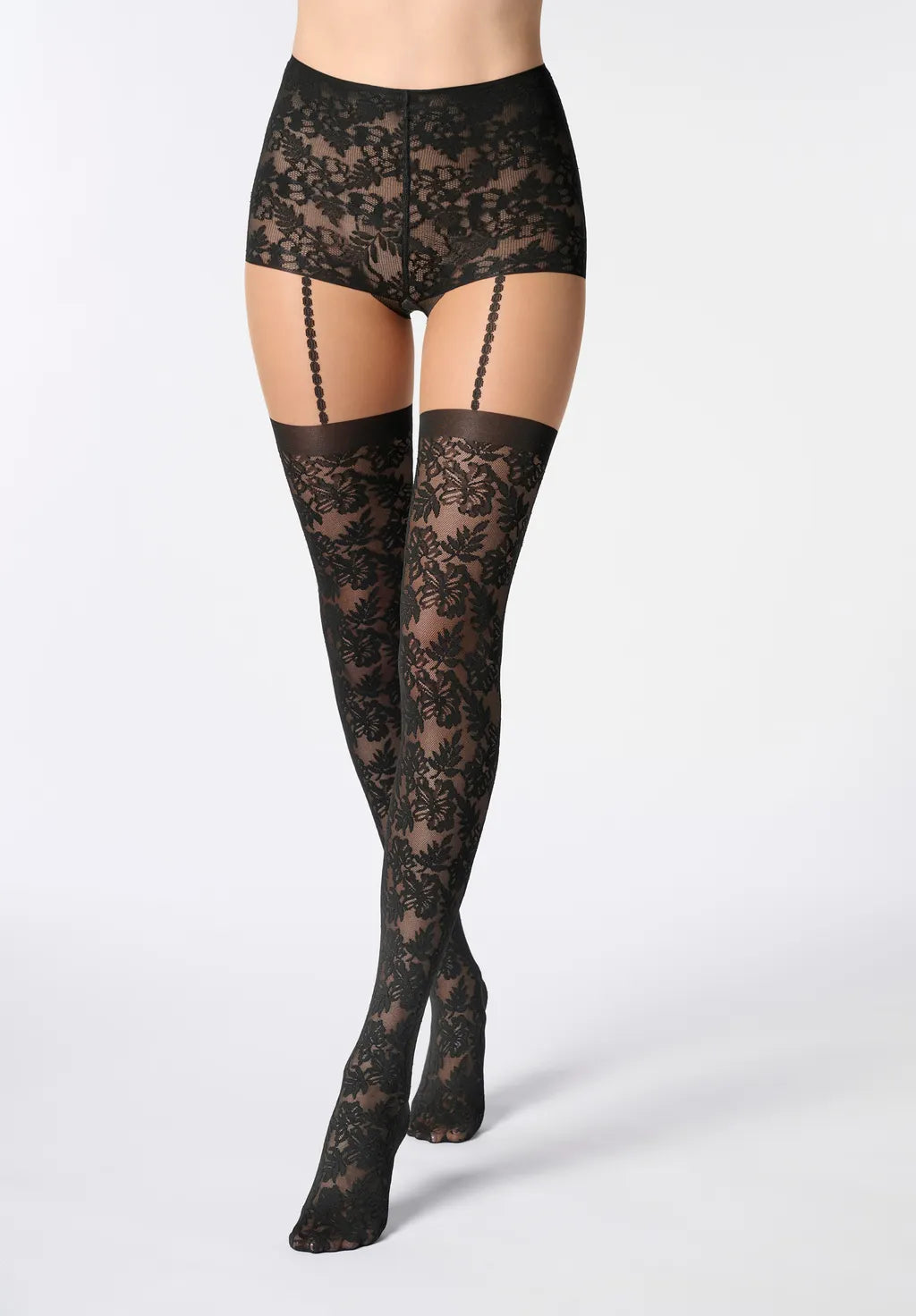 Oroblù Suspender-effect Tights Desire Lace 40