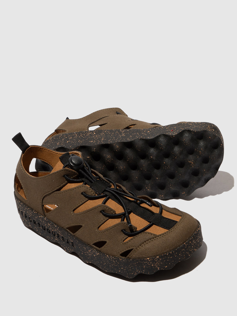 Asportuguesas Cure2 Militar/Tan Elasticated trainers