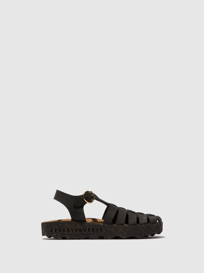 Asportuguesas Calix Black fishermen sandals
