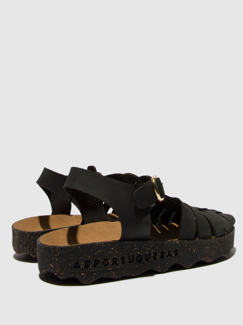 Asportuguesas Calix Black fishermen sandals