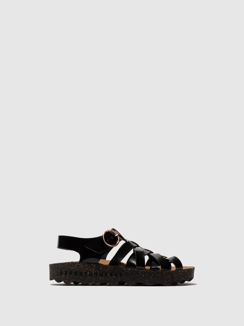 Asportugesas Cisco Black sandal