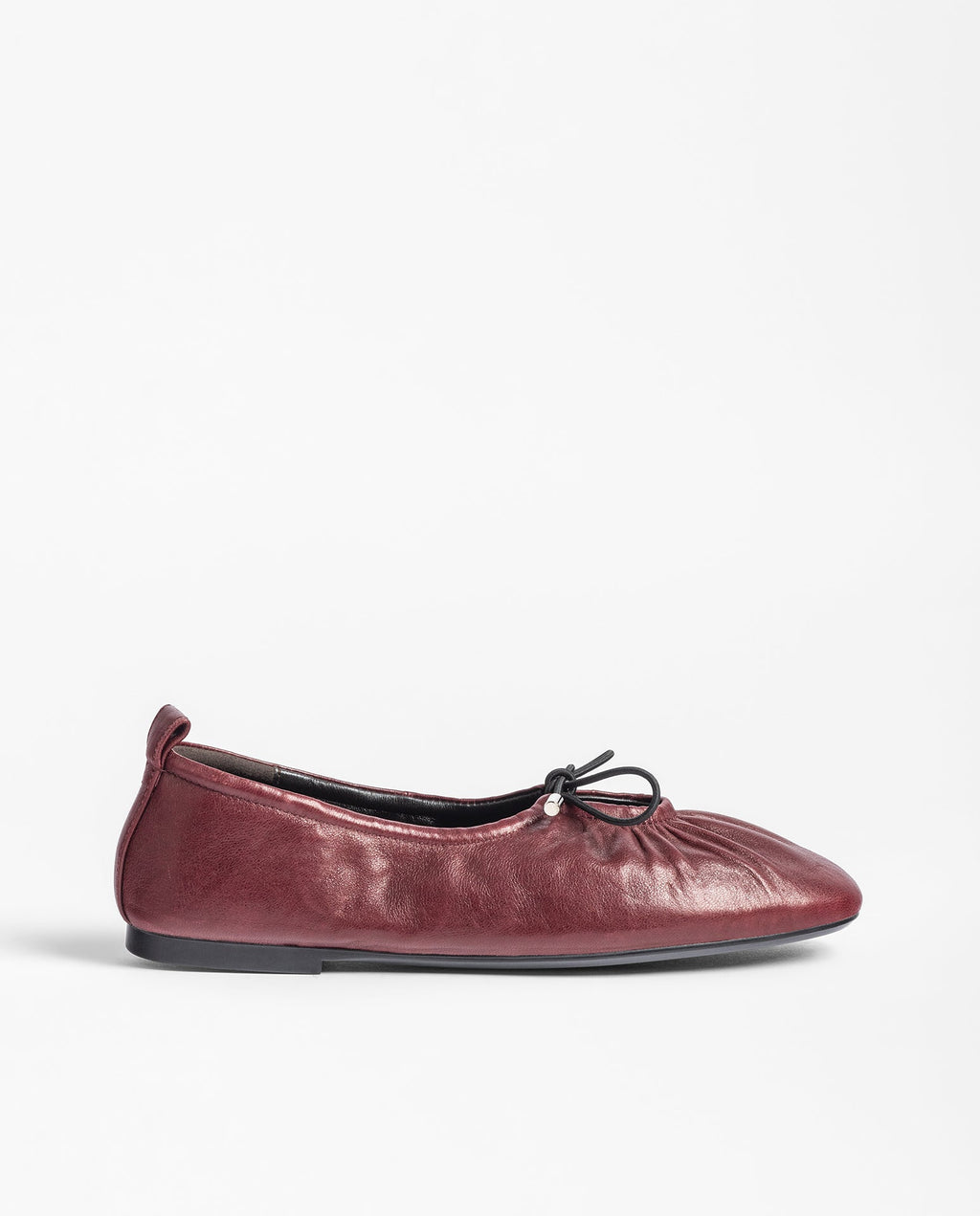 Yokono Renoir Leather Burgundy Ballet Flats