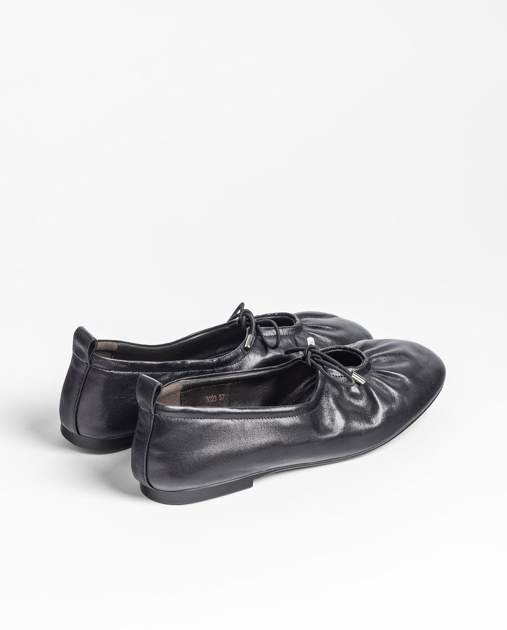 Yokono Renoir Leather Black Ballet Flats