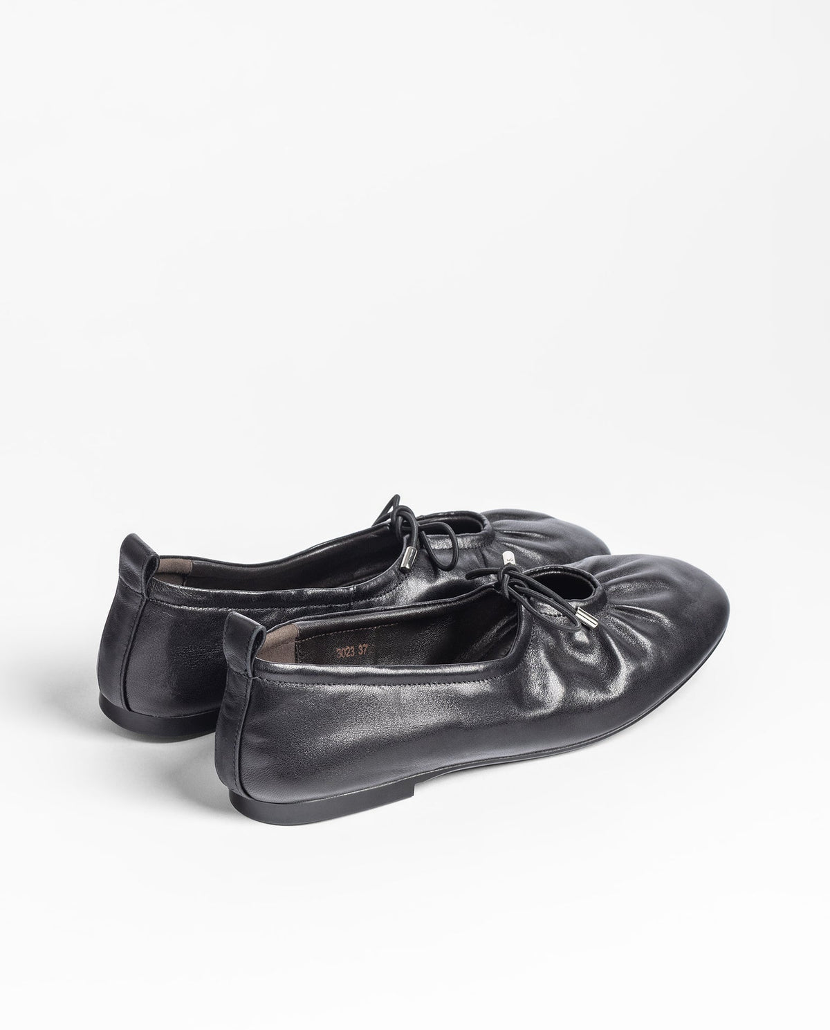 Yokono Renoir Leather Black Ballet Flats