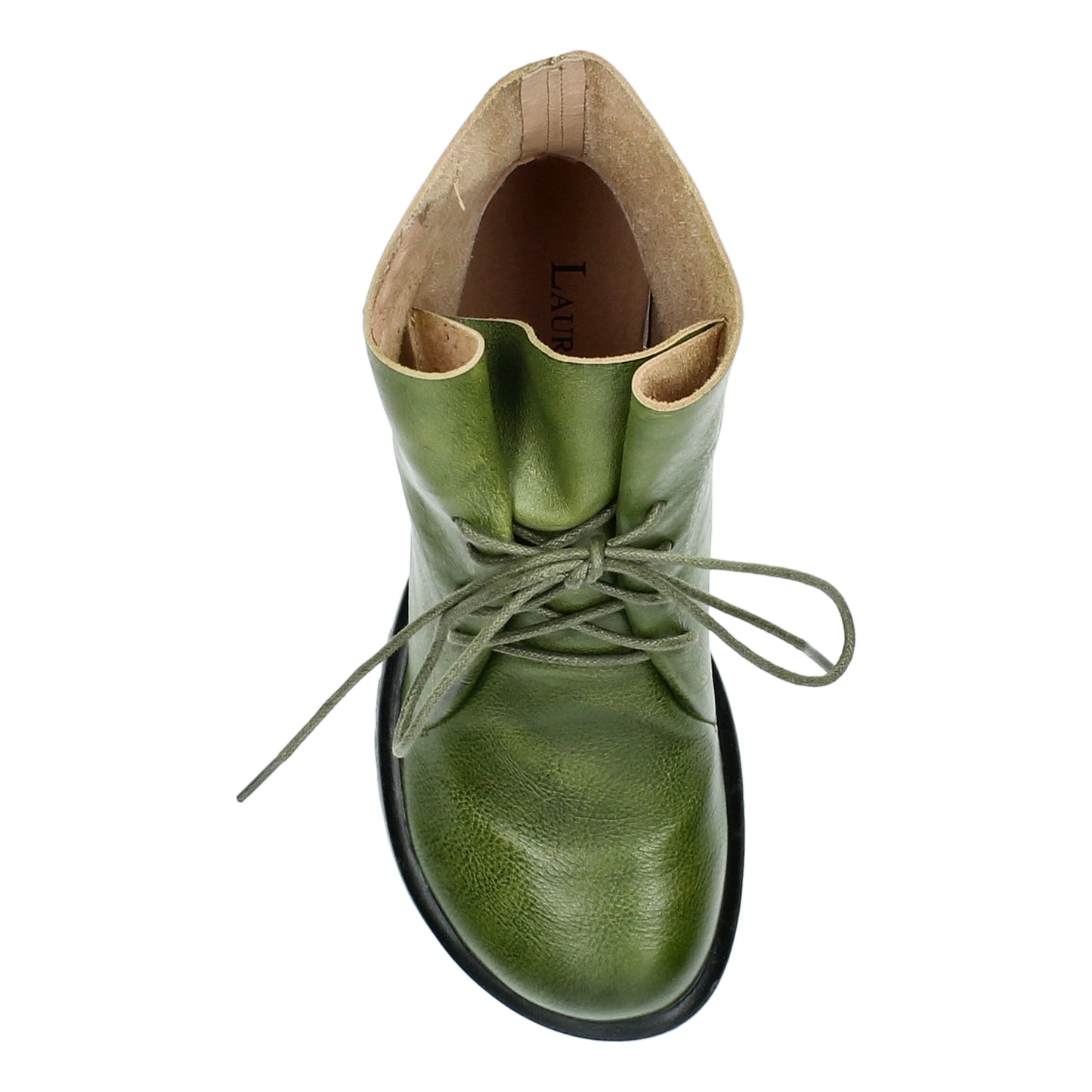 Laura Vita cyrielle 12 vert lace up boot