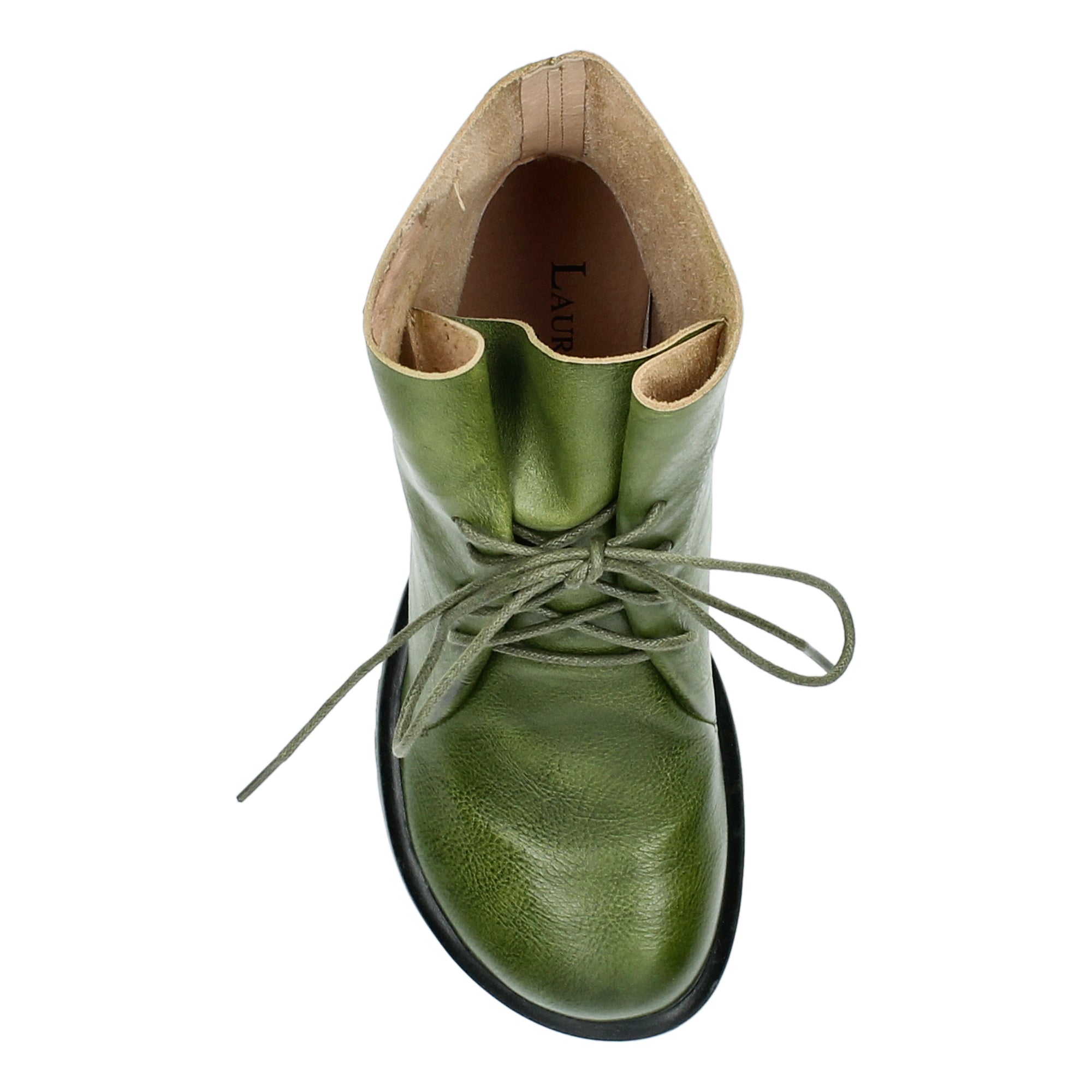 Laura Vita cyrielle 12 vert lace up boot